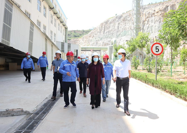 銅川市委常委、副市長劉麗蒞臨三秦環(huán)保下屬德威公司檢查指導工作_副本.jpg