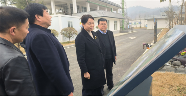 商南縣委副書記、縣長(zhǎng)劉華到水環(huán)境公司商南縣污水處理廠調(diào)研.jpg